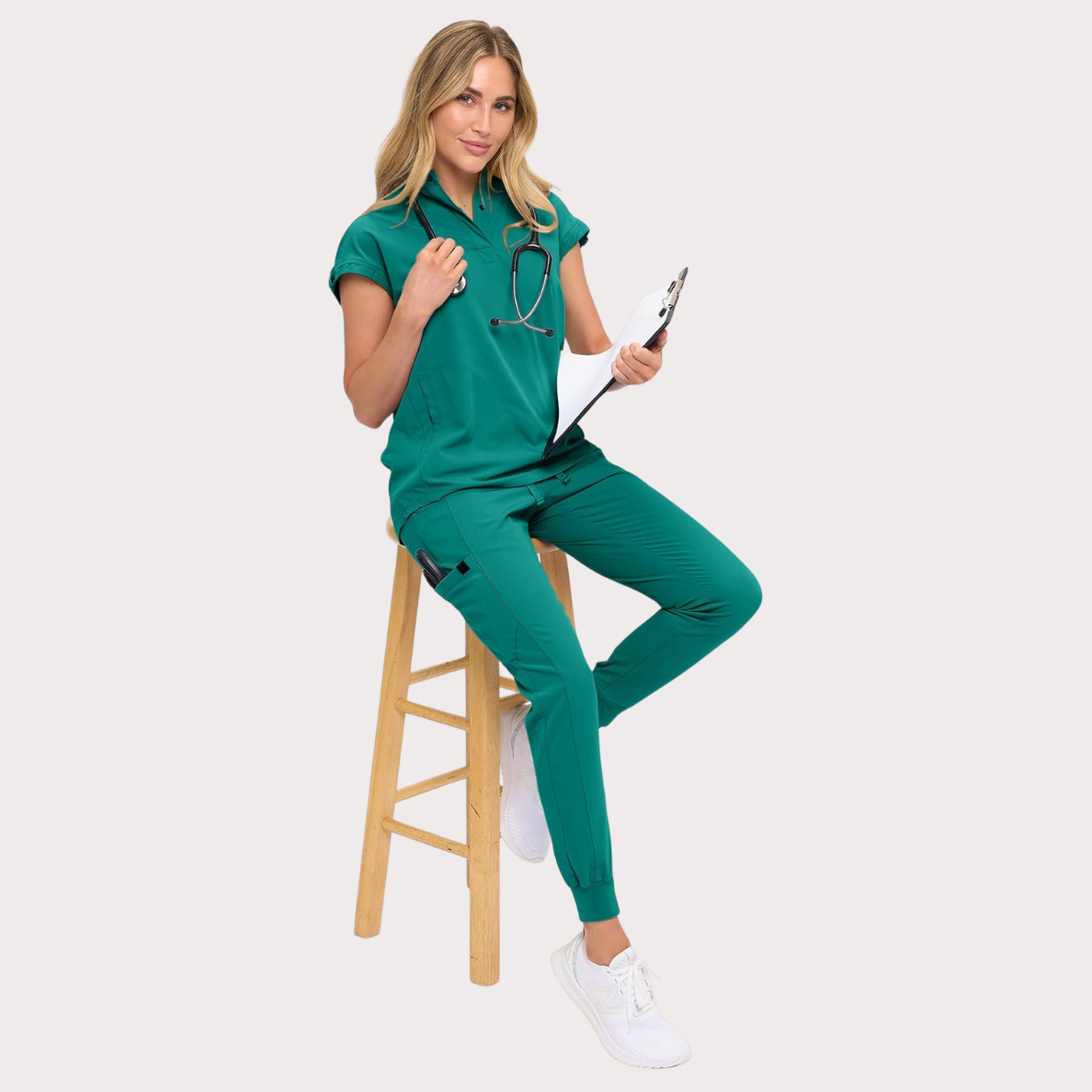 TAPERED JOGGER WITH OVERSIZED MANDARIN TOP