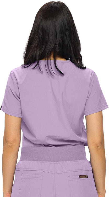 Monarch Uniforms Women's Scrub Top One Pocket Tuck-In Scrub Top - Lavender