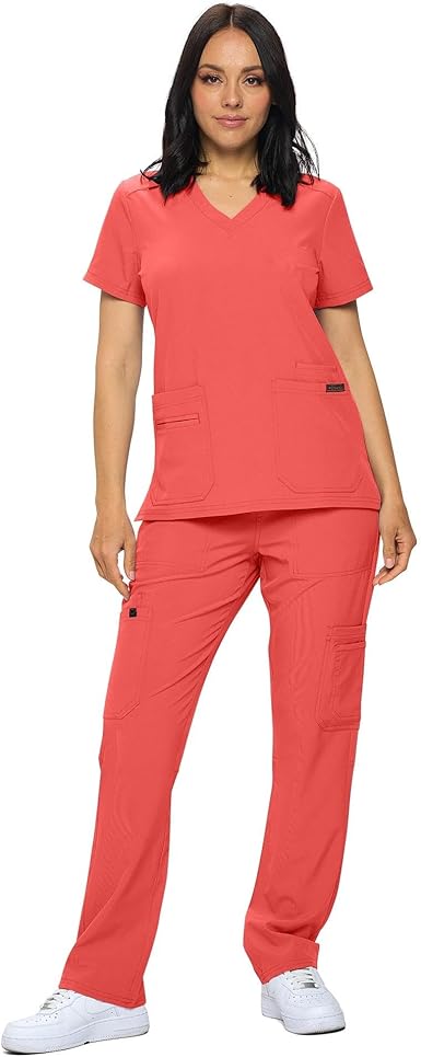 Scrub Sets in Regular Stretchy Scrubs for Women Set of Scrub Top and Scrub pants