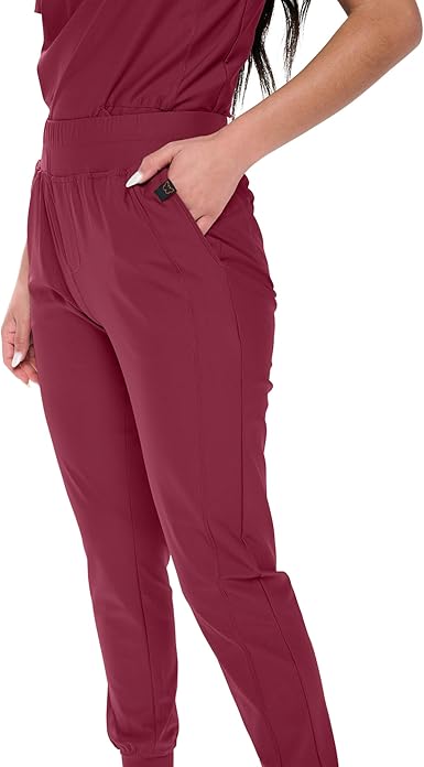 Womens Jogger Scrub Pants Max Stretch Scrub Joggers for Women
