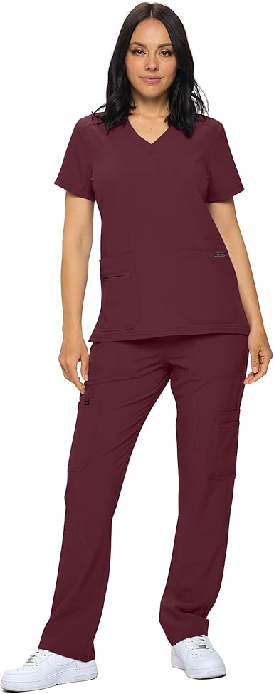 Scrub Sets in Regular Stretchy Scrubs for Women Set of Scrub Top and Scrub pants