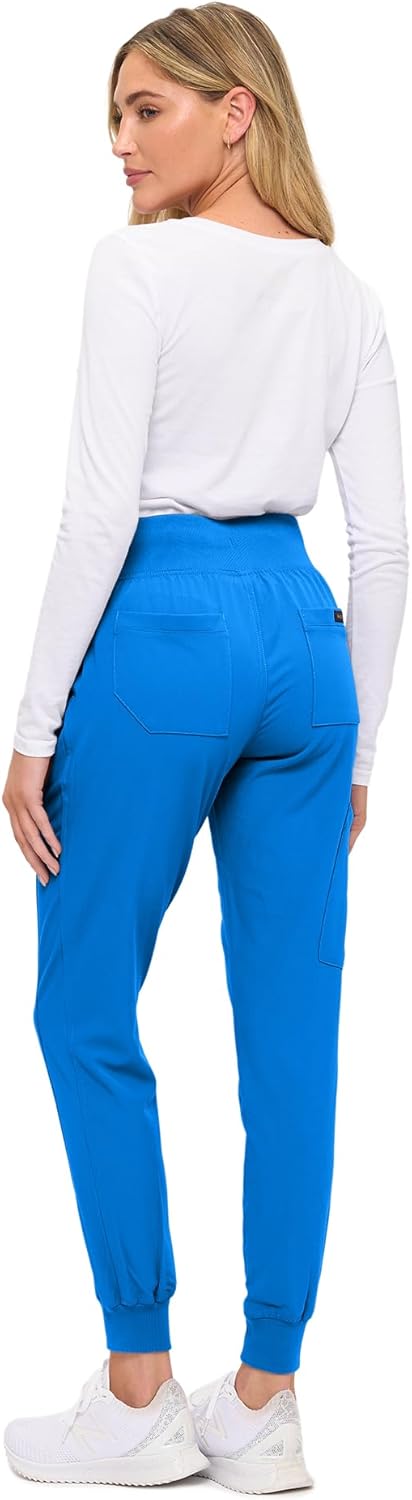 Monarch Uniforms Women's Soft Stretch Jogger Scrub Pants – Ultra Comfortable, Flexible Medical Uniform Pants - Royal Blue