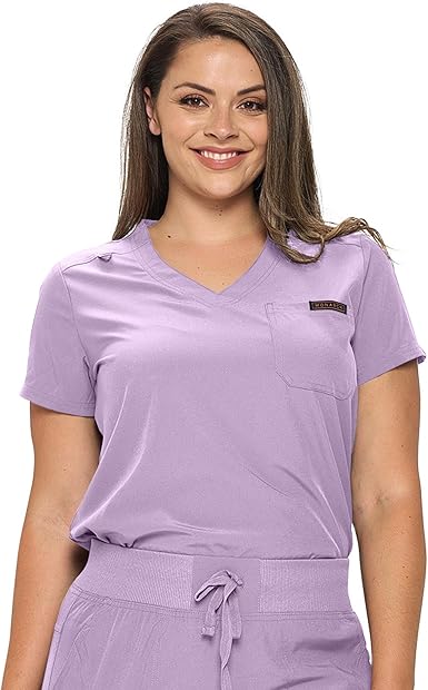 Women's Scrub Top One Pocket Tuck in Scrub Top for Women