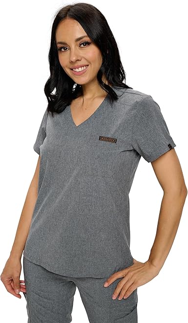 Women's Scrub Top One Pocket Tuck in Scrub Top for Women
