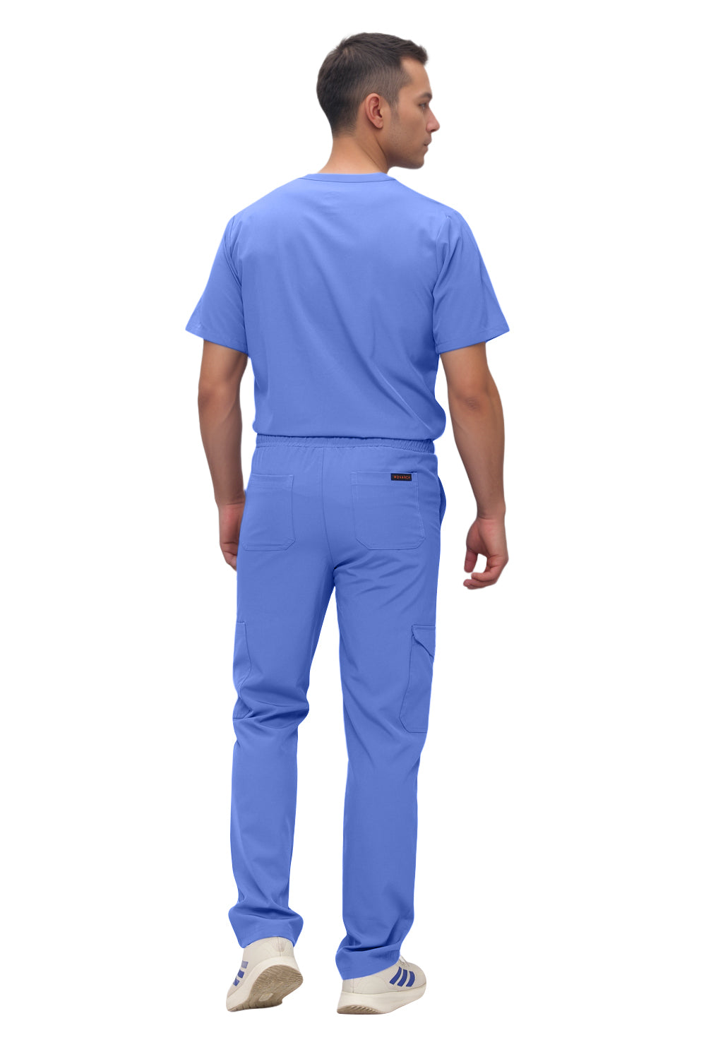 Monarch Uniforms Men's Scrub Set V-Neck Scrub Sets with Nine Large Pockets