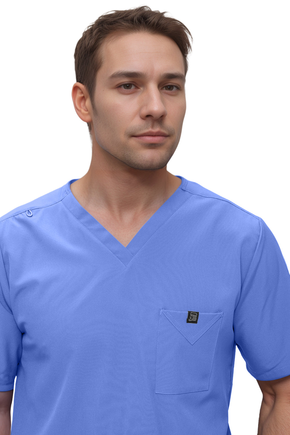 Monarch Uniforms Men's Scrub Set V-Neck Scrub Sets with Nine Large Pockets