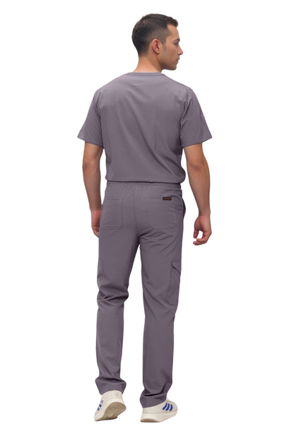 Monarch Uniforms Men's Scrub Set V-Neck Scrub Sets with Nine Large Pockets