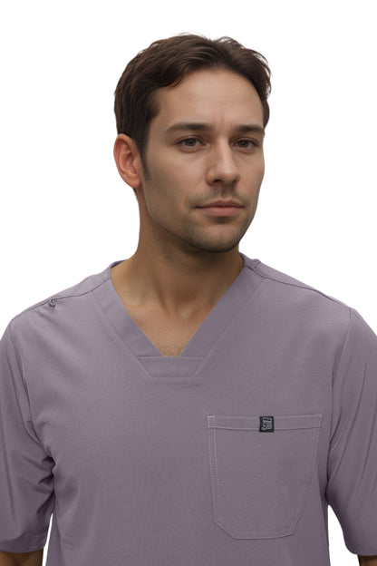 Monarch Uniforms Men's Jogger Scrub Set Tuck-in Scrubs for Men with Jogger Pants and One Pocket Top