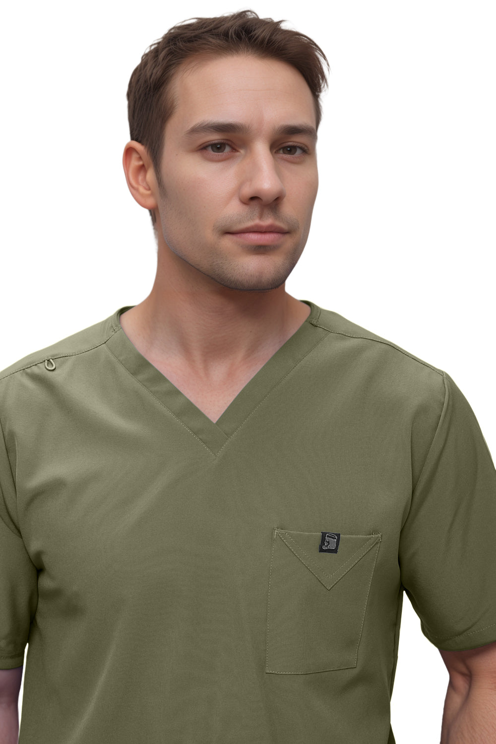 Monarch Uniforms Men's Scrub Set V-Neck Scrub Sets with Nine Large Pockets