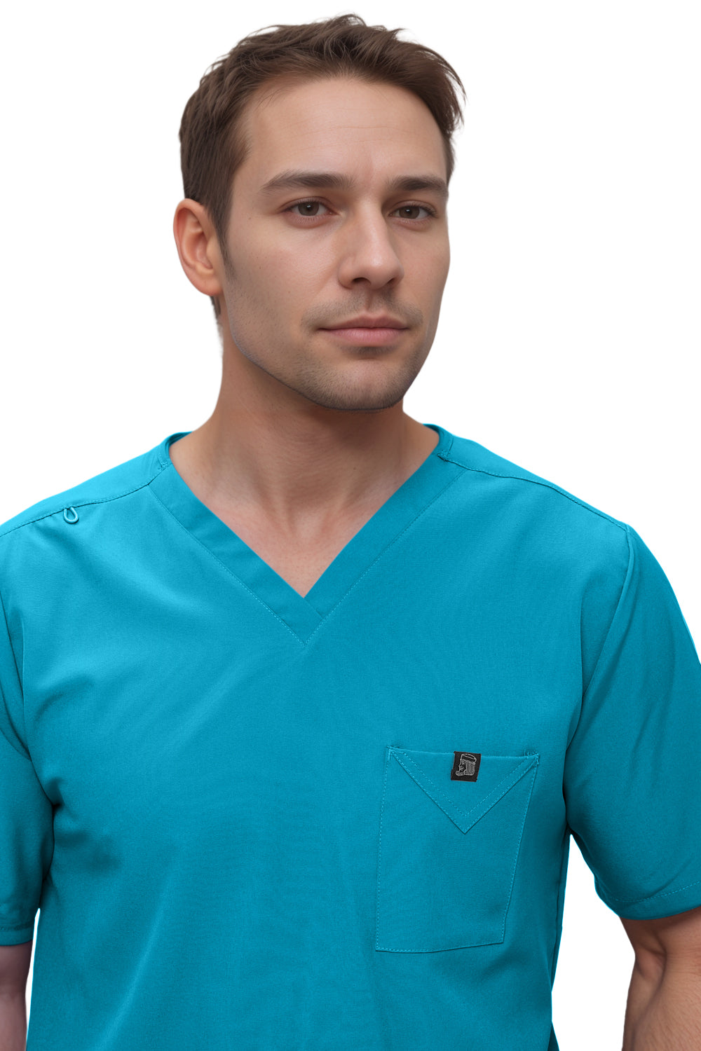 Monarch Uniforms Men's Scrub Set V-Neck Scrub Sets with Nine Large Pockets