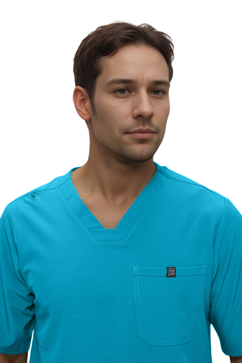 Monarch Uniforms Men's Jogger Scrub Set Tuck-in Scrubs for Men with Jogger Pants and One Pocket Top