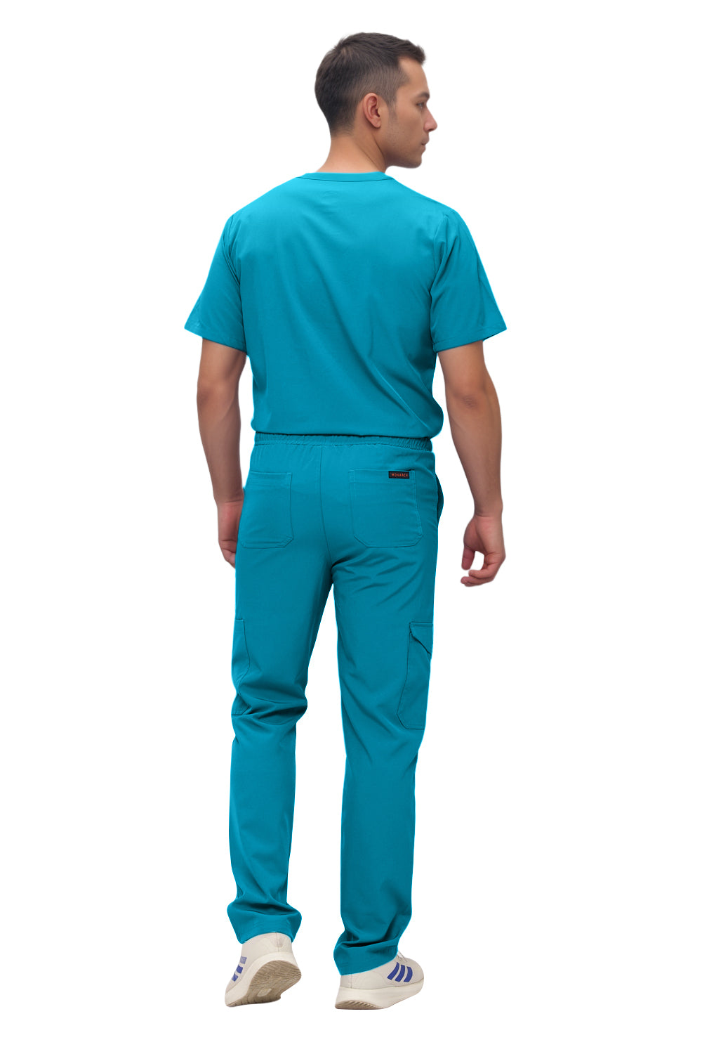 Monarch Uniforms Men's Scrub Set V-Neck Scrub Sets with Nine Large Pockets