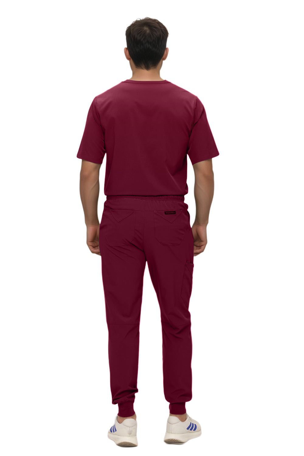 Monarch Uniforms Men's Jogger Scrub Set Tuck-in Scrubs for Men with Jogger Pants and One Pocket Top