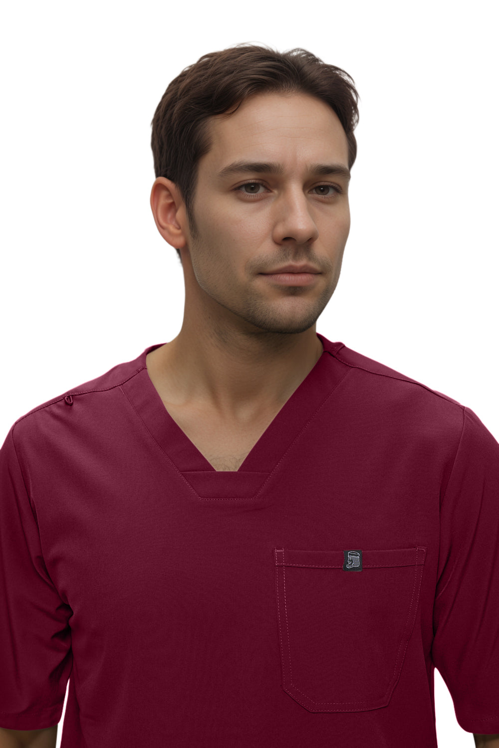 Monarch Uniforms Men's Jogger Scrub Set Tuck-in Scrubs for Men with Jogger Pants and One Pocket Top