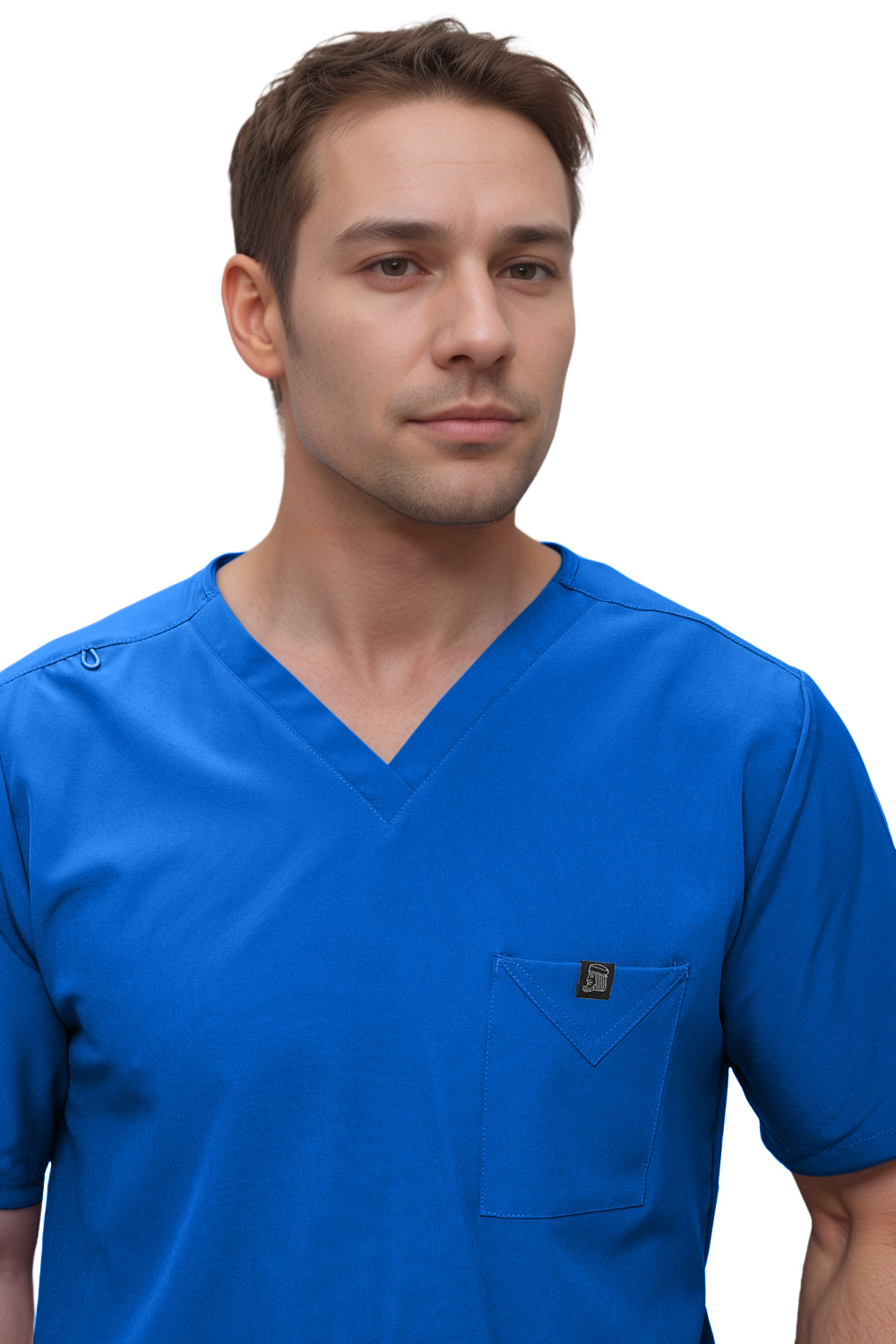 Monarch Uniforms Men's Scrub Set V-Neck Scrub Sets with Nine Large Pockets