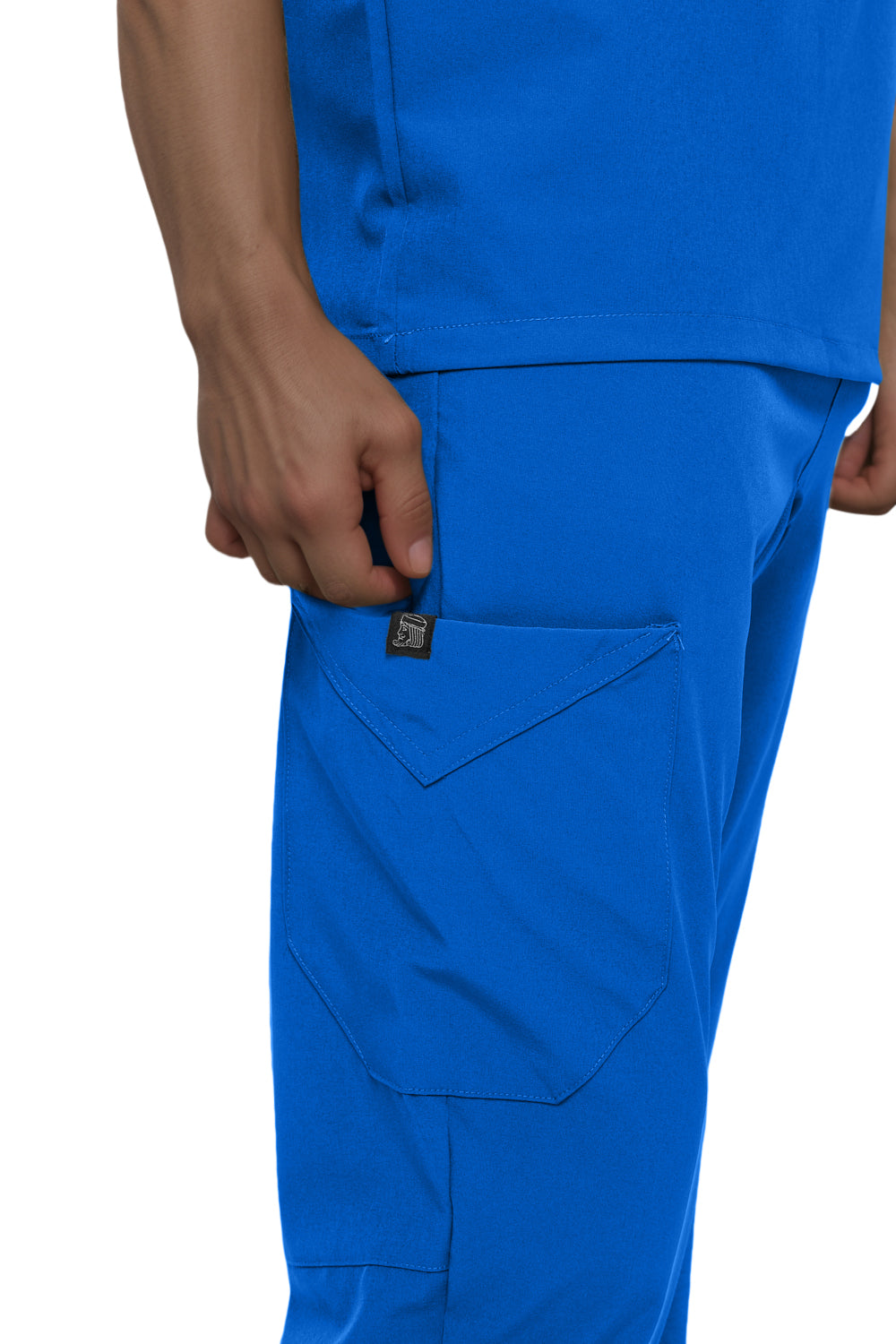 Monarch Uniforms Men's Jogger Scrub Set Tuck-in Scrubs for Men with Jogger Pants and One Pocket Top