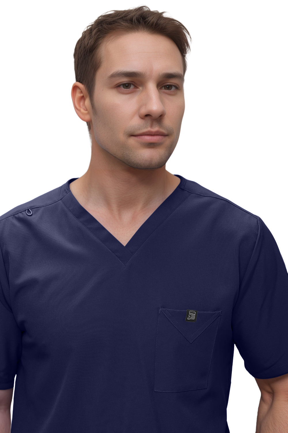 Monarch Uniforms Men's Scrub Set V-Neck Scrub Sets with Nine Large Pockets