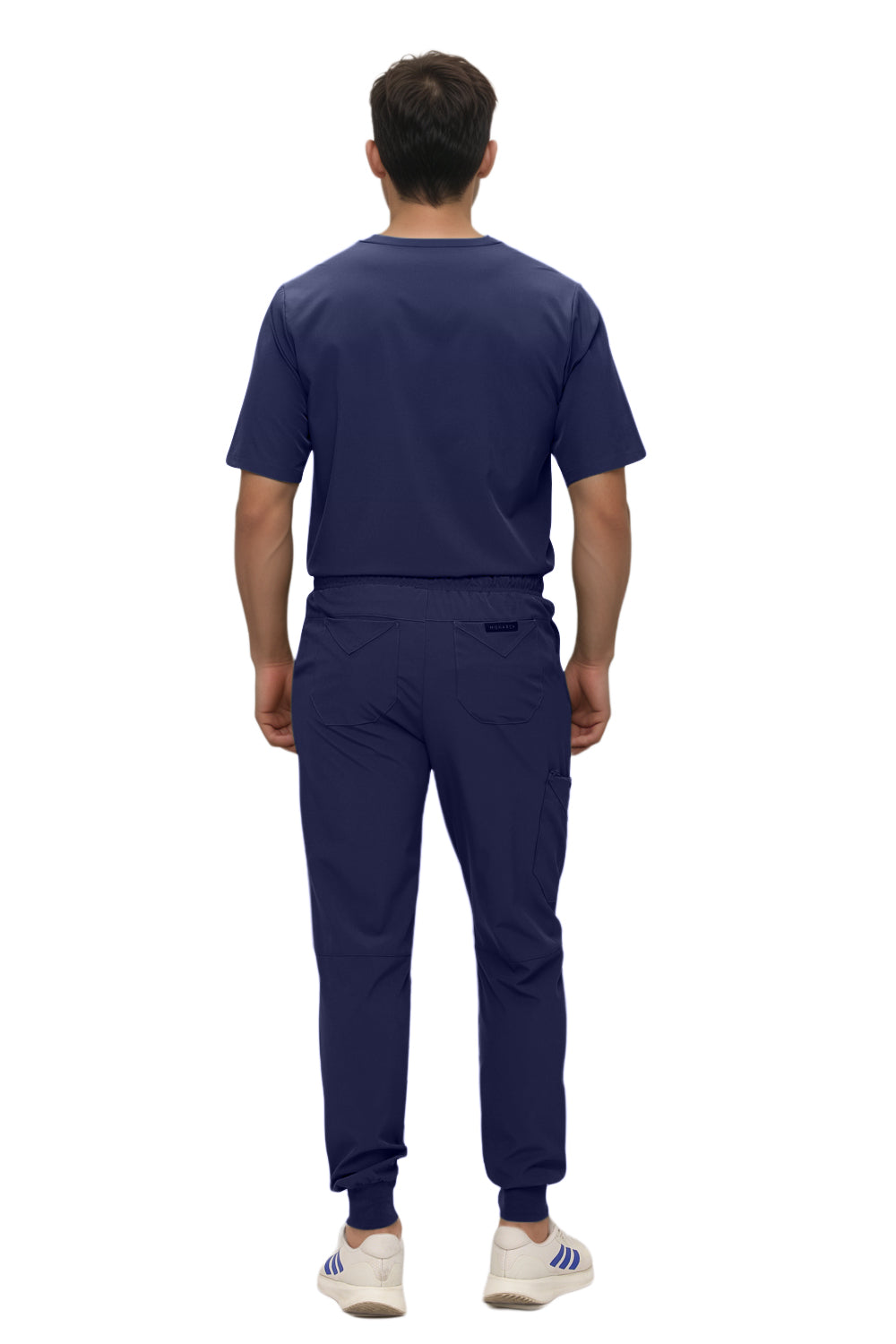 Monarch Uniforms Men's Jogger Scrub Set Tuck-in Scrubs for Men with Jogger Pants and One Pocket Top