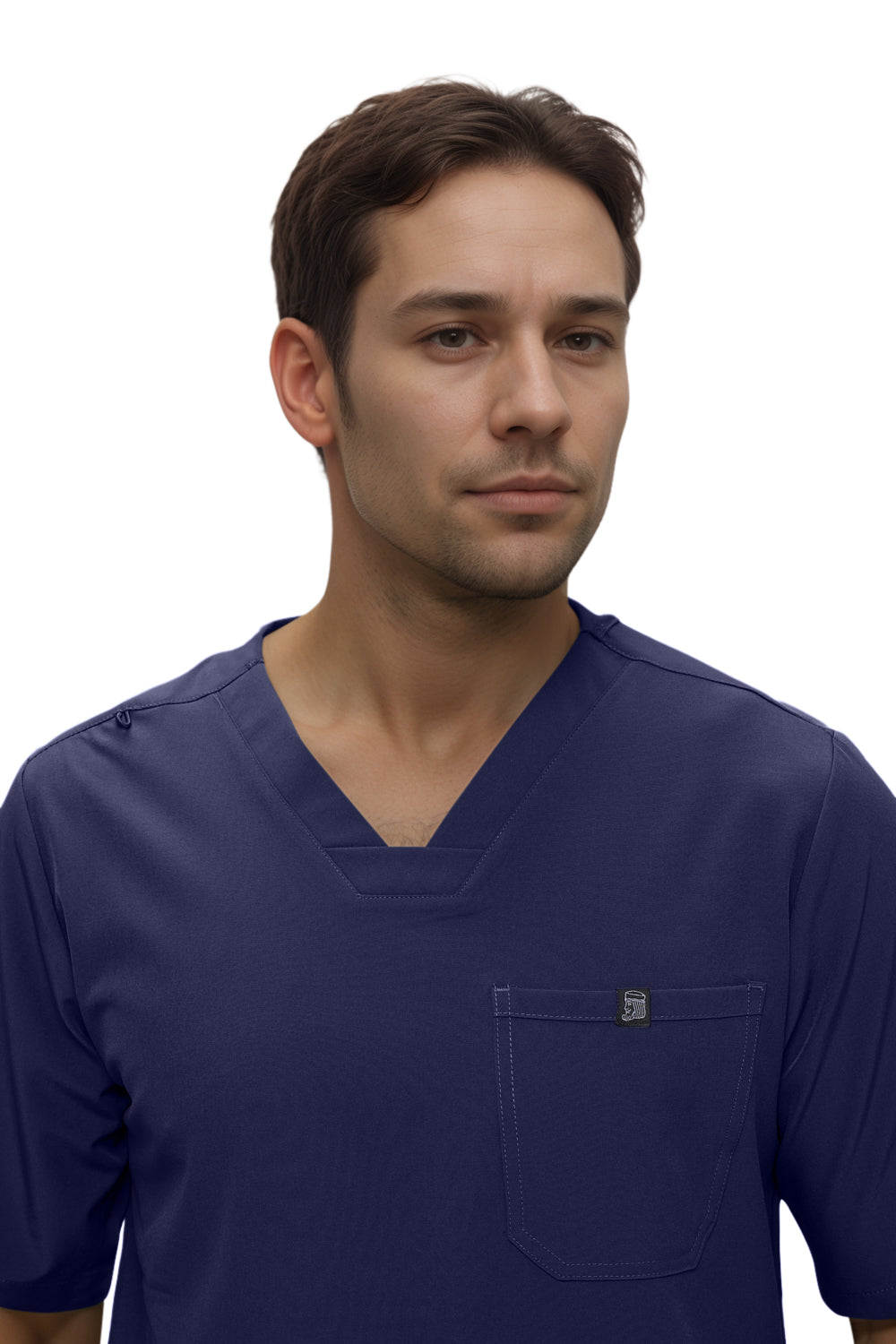 Monarch Uniforms Men's Jogger Scrub Set Tuck-in Scrubs for Men with Jogger Pants and One Pocket Top