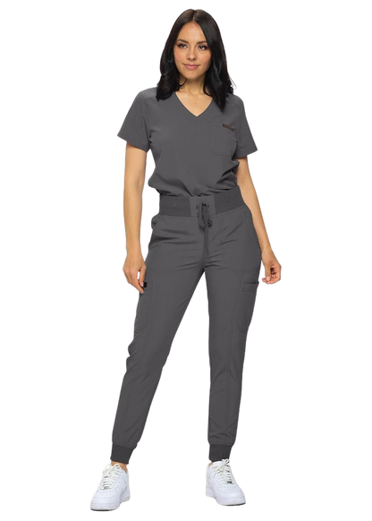 Women's Jogger Scrub Set with Tuck-In Top