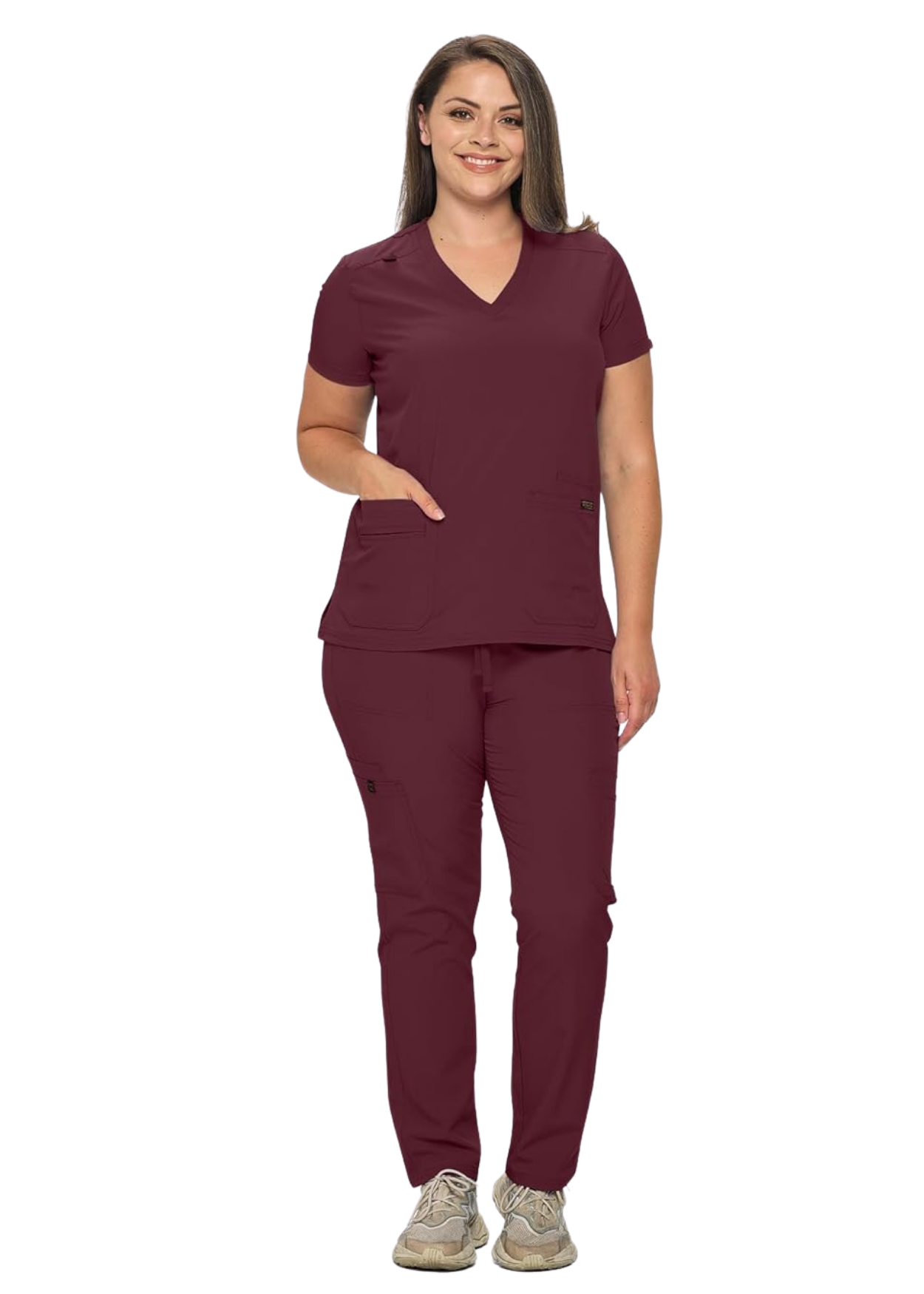 Petite Scrub Sets Stretchy Scrubs for Women Set of Scrub Top and Scrub pants