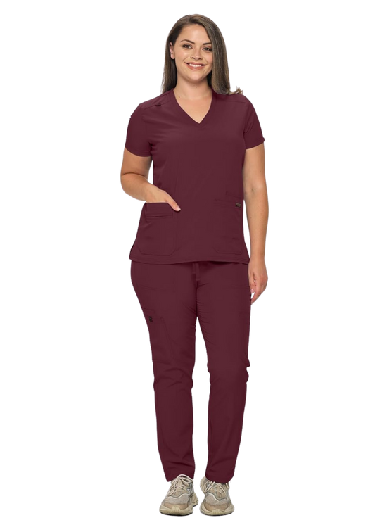 Petite Scrub Sets Stretchy Scrubs for Women Set of Scrub Top and Scrub pants