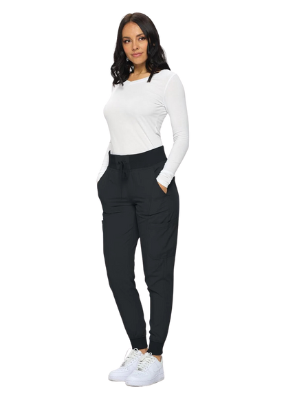 Womens Jogger Scrubs Ribbed Jogger Scrub Pants for Women