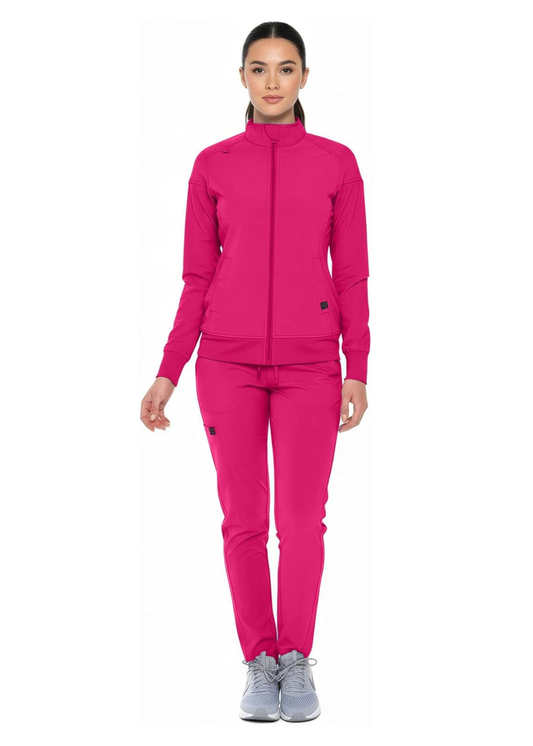 Monarch Uniforms Women's Scrub Jacket Zippered Warm-up Jacket